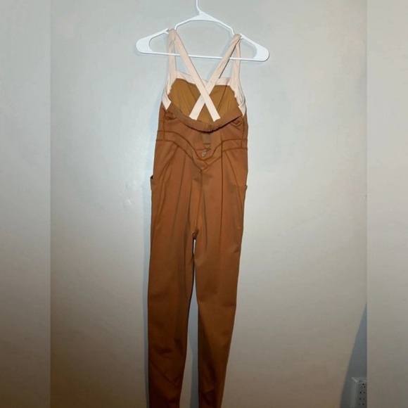 Free People FP Movement Rebel Onesie jumpsuit in Burnt Topaz size Small - Picture 7 of 7